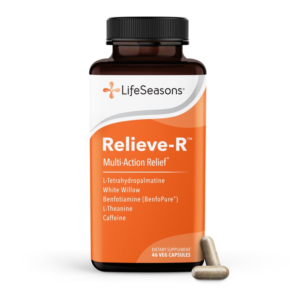 LifeSeasons Nerve Relieve-R - Nerve Support Supplement - Supports Nerve Function & Renewal - Benfotiamine, B-Complex, Alpha Lipoic Acid, Acetyl L-Carnitine & CoQ10-90 Veg Capsules