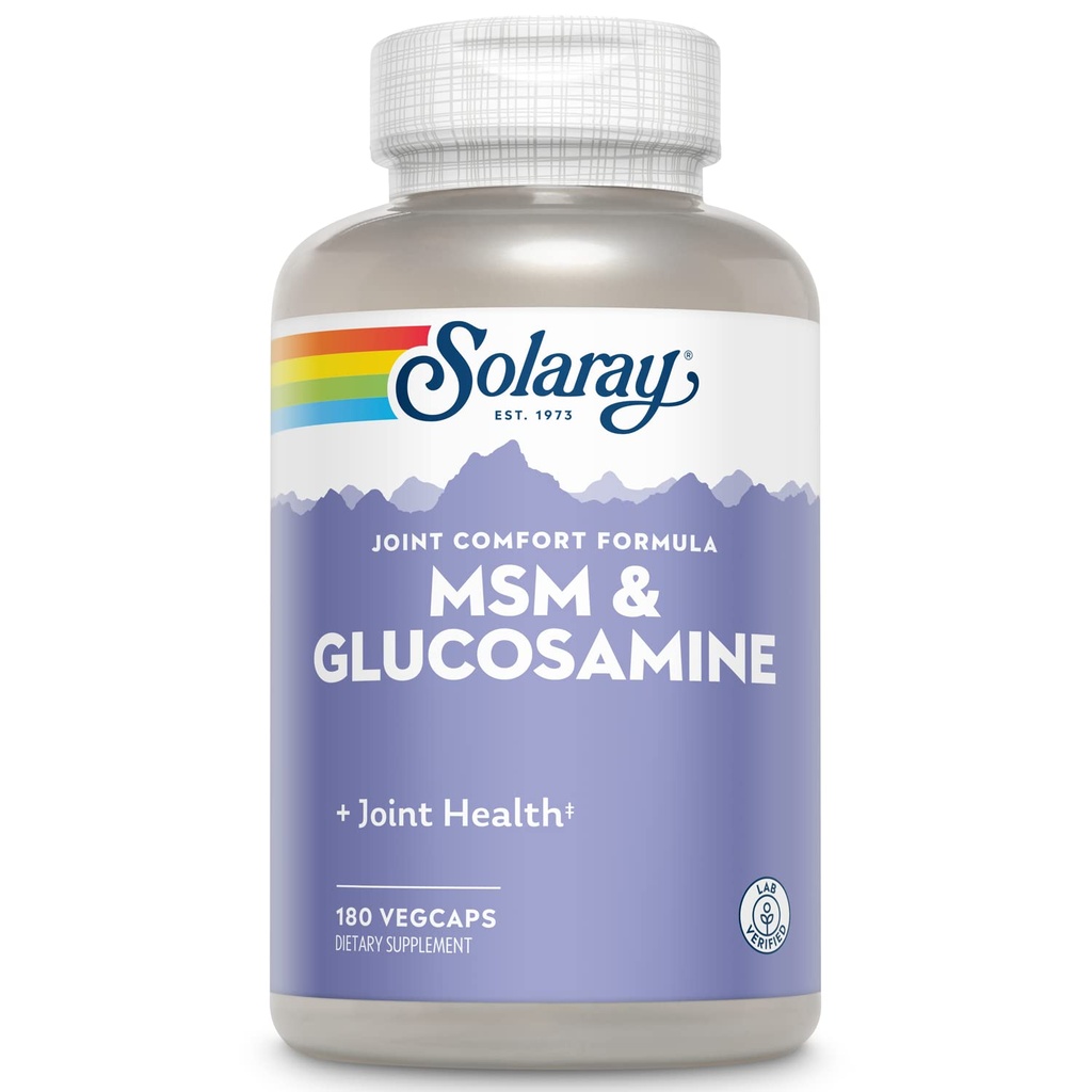 Καψάκια Solaray MSM και Glucosamine, 180 μέτρα