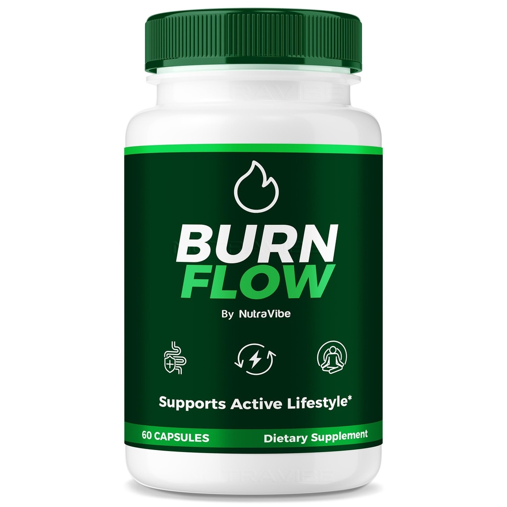 BurnFlow Capsules – Premium BurnFlow Formula with a Clean, Premium Blend to Support Body Goals, Natural Energy & Active Lifestyle | Just 2 Easy-to-Swallow Pills a Day (60 Capsules)
