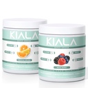 Διατροφή Kiala Super Greens, Βιολογικά Πράσινα Σκόνη, Spirulina & Chlorella Superfood Σκόνη, Ζάχαρη & Γλουτένη Χωρίς Vegan, Spectra Blend, Tropical Slush, Μικτή Berry 2 Συσκευασία