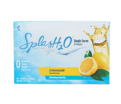 Melaleuca Splash H2O - 20 Single Serve Packets - Lemon