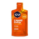 GU Energy Liquid Energy Gel with Complex Carbohydrates, Vegan, Gluten-Free, and Dairy-Free On-the-Go Energy for Any Workout, 12-Count, Orange