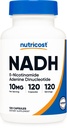 Nutricost NADH 10mg Per Serving 120 Capsules - B-Nicotinamide Adenine Dinucleotide, Vegan, Gluten-Free