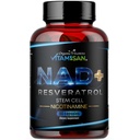 VITAMISAN NAD+ Resveratrol with NMN, NR & CoQ10 – Cellular Energy Support, Anti-Aging & Antioxidant Formula – Stem Cell & Nicotinamide Supplement – 90 Capsules (1 Bottle)