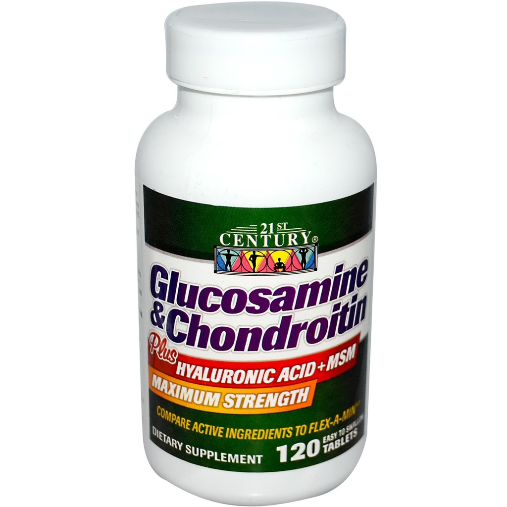 21st Century Glucosamine and Chondroitin Plus Tablets, 120 Count