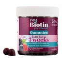 Προϊόντα καθαρότητας MyBiotin ProClinical Gummies - Thicker μαλλιά Ξεκινώντας σε 3 εβδομάδες & Πάλη ρυτίδες - MB40X Biotin Matrix w/Astaxanthin - 40X More Soluble vs Συνηθισμένη Biotin 30 Berry Gummy Chews
