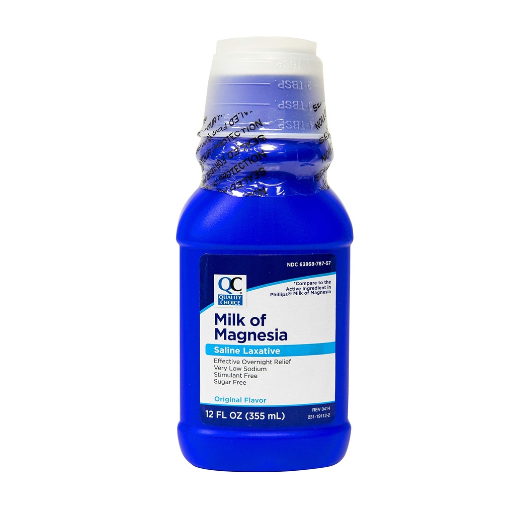 Quality Choice Special Pack of 5 x Milk of Magnesia 12 Oz