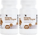 Forever Living - Forever Garlic-Thyme - Cardiovascular & Immune Support with 10mg Garlic Extract & 50mg Thyme Leaf Powder - Odorless Softgel, Gluten-Free - 100 Softgels (Pack of 2)