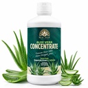 Real Aloe Juice Concentrate (32 fl oz) | Inner Leaf Aloe Vera Drink Concentrate | Small Daily Capful Serving | Mixable Aloe Beverage | Premium Aloe Formula | Made in USA