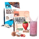 WILD SOCIETY Clear Isolate + Whey Concentrate Super Combo - Strawberry Coconut Clear Whey + Vanilla Bean Whey Concentrate