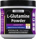 Fitness Labs L Glutamine Powder 5000mg | 1 lb | Unflavored | Free Form Supplement | Vegetarian, Non-GMO, Gluten Free