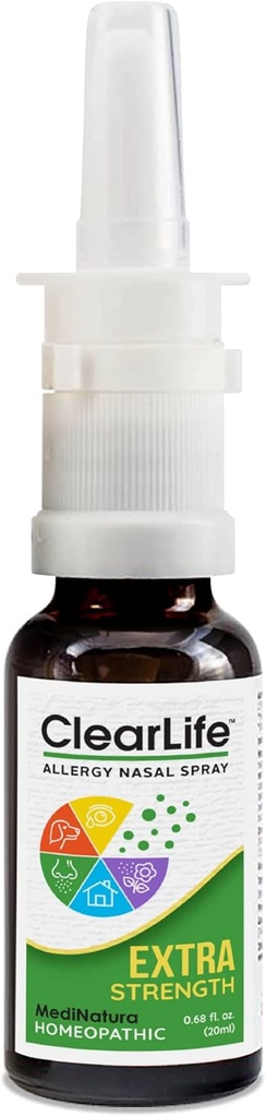 ClearLife Αλλεργία Relief Ρινική Σπρέι για Multi-Συμπτώματα Ανακούφιση σε οποιαδήποτε περιοχή - Ομοιοπαθητική Φόρμουλα - 0.68 Ουγγιά