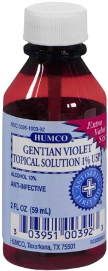 Gentian Violet Topical Solution 1% USP 2 oz (Pack of 8)