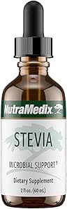 NutraMedix Sweet Leaf Stevia Liquid Drops - Sugar Free Sweetener from Pure Stevia Leaf Extract for Microbial Support - Low Carb, No Added Sugar (2 oz / 60 ml)