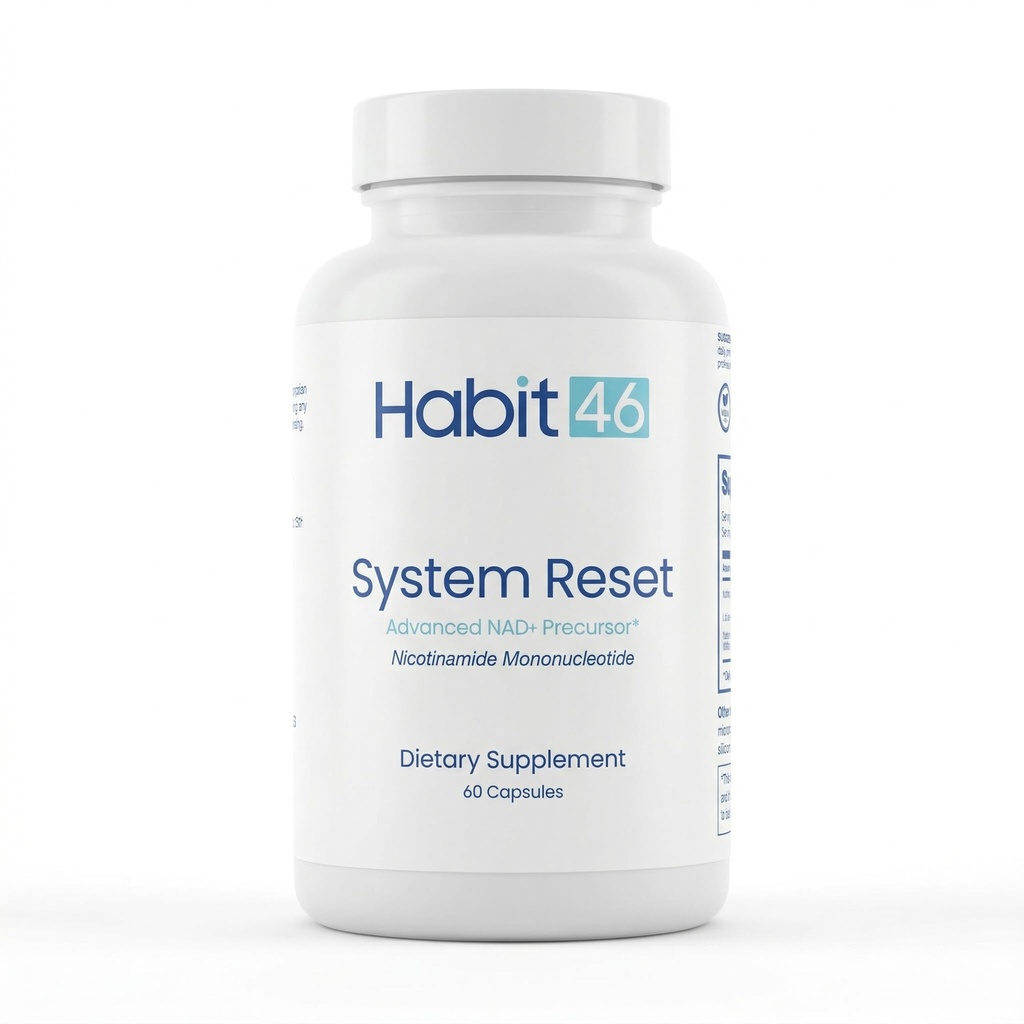 System Reset - 1000mg NMN NAD+ Precursor Supplement - Nicotinamide Mononucleotide - Cellular Energy, Healthy Aging & Vitality Support - 60 Vegan Capsules