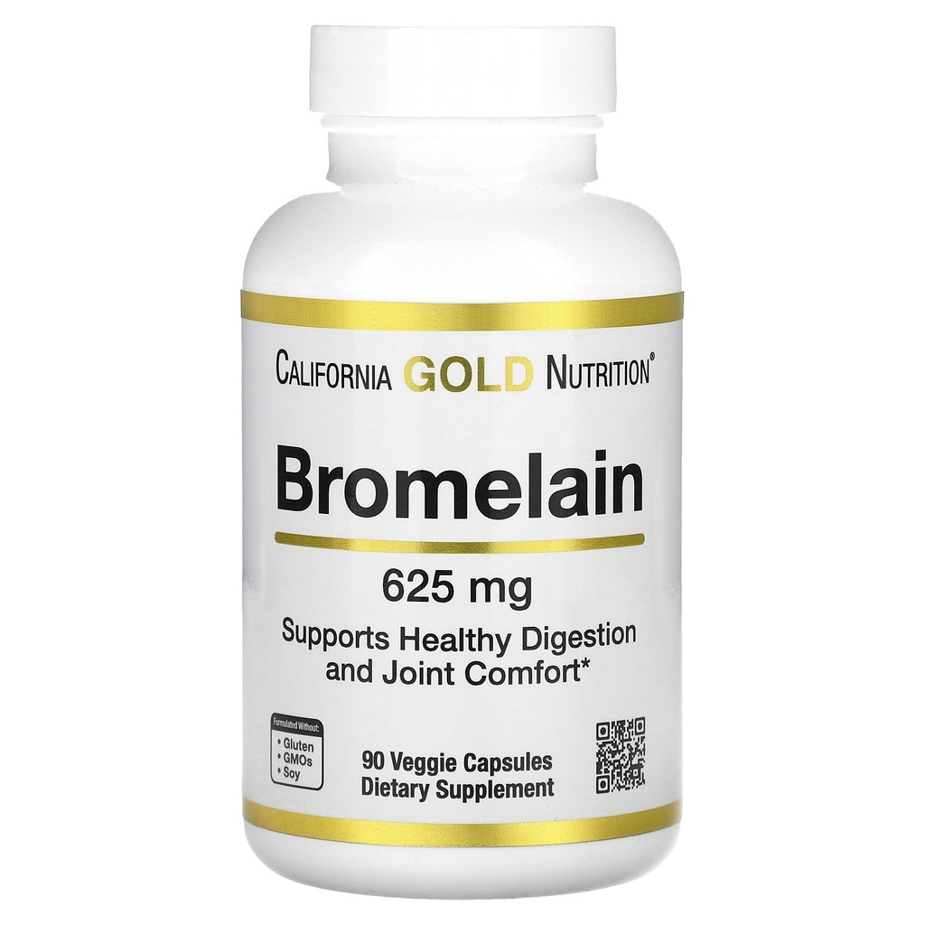 California Gold Nutrition Bromelain, 625 mg, 90 κάψουλες Veggie