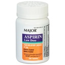 MAJOR Aspirin Low Dose 81 Mg - Pain Reliever (NSAID) - Enteric Coated - 250 Tablets