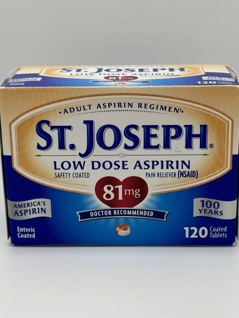 ANGIEHAIE Joseph Low Dose Aspirin 81 mg Micro Tablets - 120 ct, Pack of 4