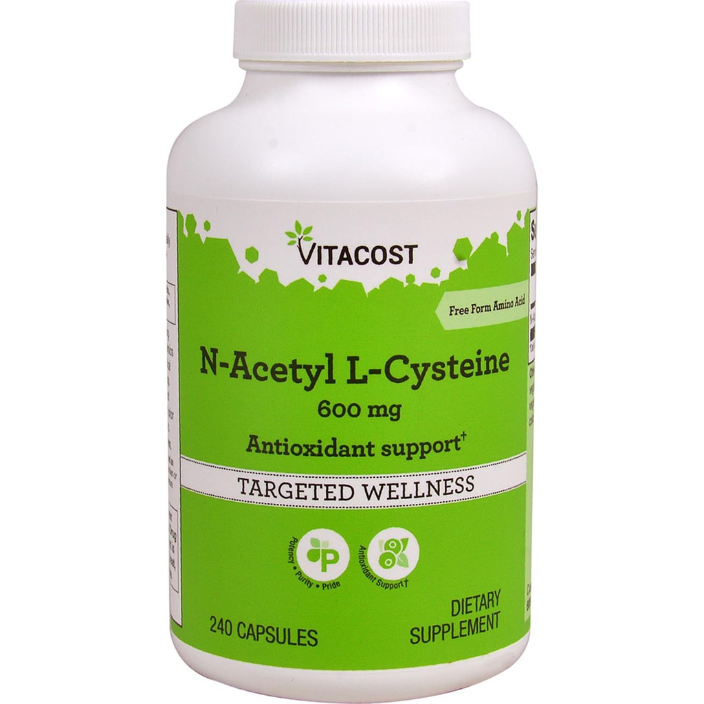 Vitacost N-Acetyl L-Cysteine, 600 mg, 240 Capsules
