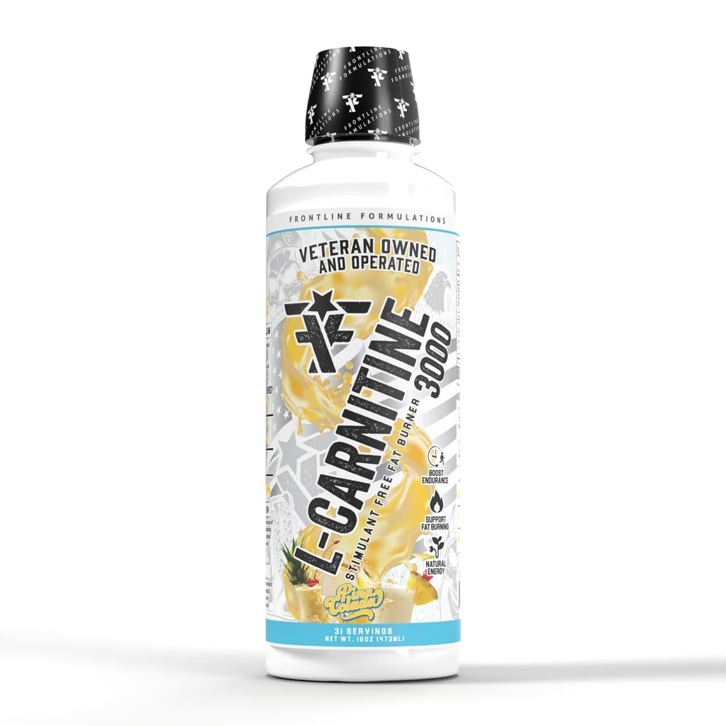 L-Carnitine, Stimulant Free, Enhances Energy and Metabolism, Increased Energy and Endurance, Amazing Flavors, Veteran Owned and Operated (Pina Colada)