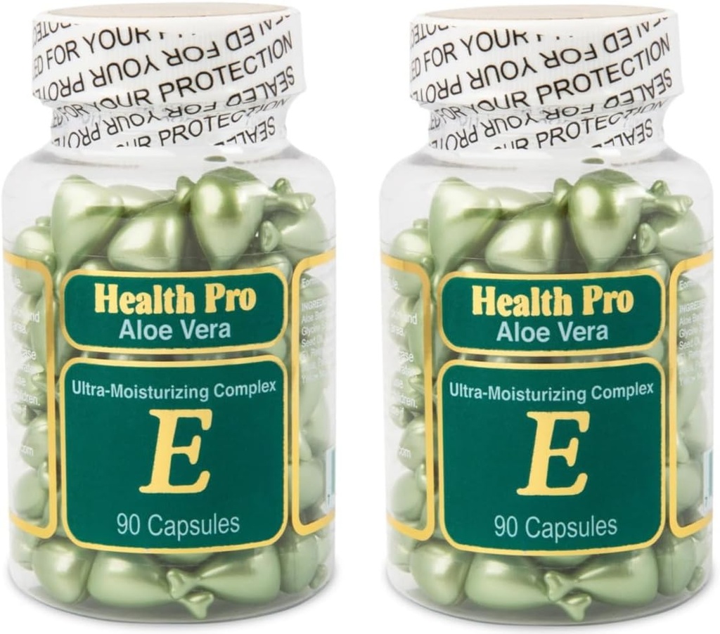 Βιταμίνη Ε λάδι δέρματος Aloe Vera, 90 Softgels (πακέτο των 2)