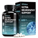 Nerve Heath Neuropathy Supplements - 600mg R-Alpha Lipoic Acid, NAC, ALC, Active Vitamin B12 B1 B2 B6, Magnesium - Neuropathy & Antioxidant, Cell Energy, Support Nerve Soothing & Growth, NON-GMO