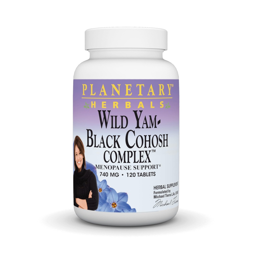 Πλανητικά βότανα Άγρια Yam-Black Cohosh Complex δισκία, 120 κόμης