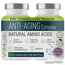 ViMulti Amino Acid Supplement Capsules with L-Arginine, L-Ornithine HCl, L-Glutamine, L-Lysine, Glycine, Ornithine Alpha-Ketoglutarate, Dietary Amino Formula for Women Men, 60 Capsules 2 Pack