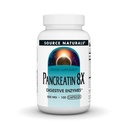 Πηγή Naturals Pancreatin 8X, 500 mg Digestive Enzymes - 100 Κάψουλες