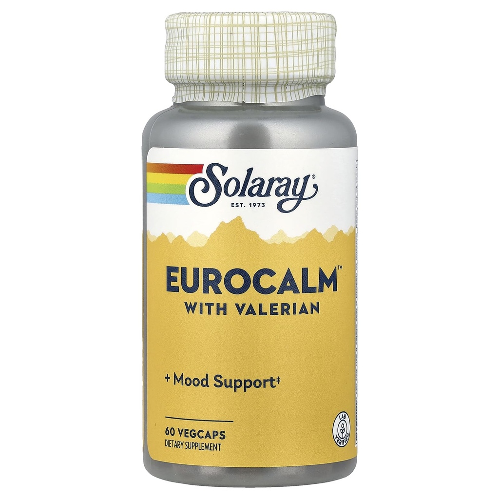 SOLARAY Eurocalm Valerian Root Capsules, 200 mg | 60 Count