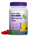 Natrol Παιδική μελατονίνη 1 mg, Συμπλήρωμα διατροφής για τον Ξεκούραστο Ύπνο, Μελατονίνη Gummies για τα παιδιά, 180 Raspberry-Flavored Gummies, Μέχρι 180 Ημέρα προσφοράς