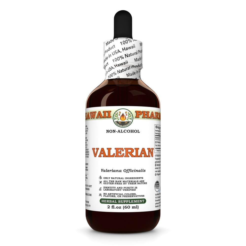 Valerian (Valeriana Officinalis) Dry Root Glycerite, All Natural, Vegan, Lab Tested Alcohol-Free Liquid Extract - 2 fl.oz