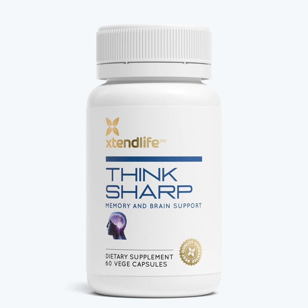 Xtendlife Think Sharp Premium Brain Support for Memory, Attention, and Function - 60 Count (Pack of 1)
