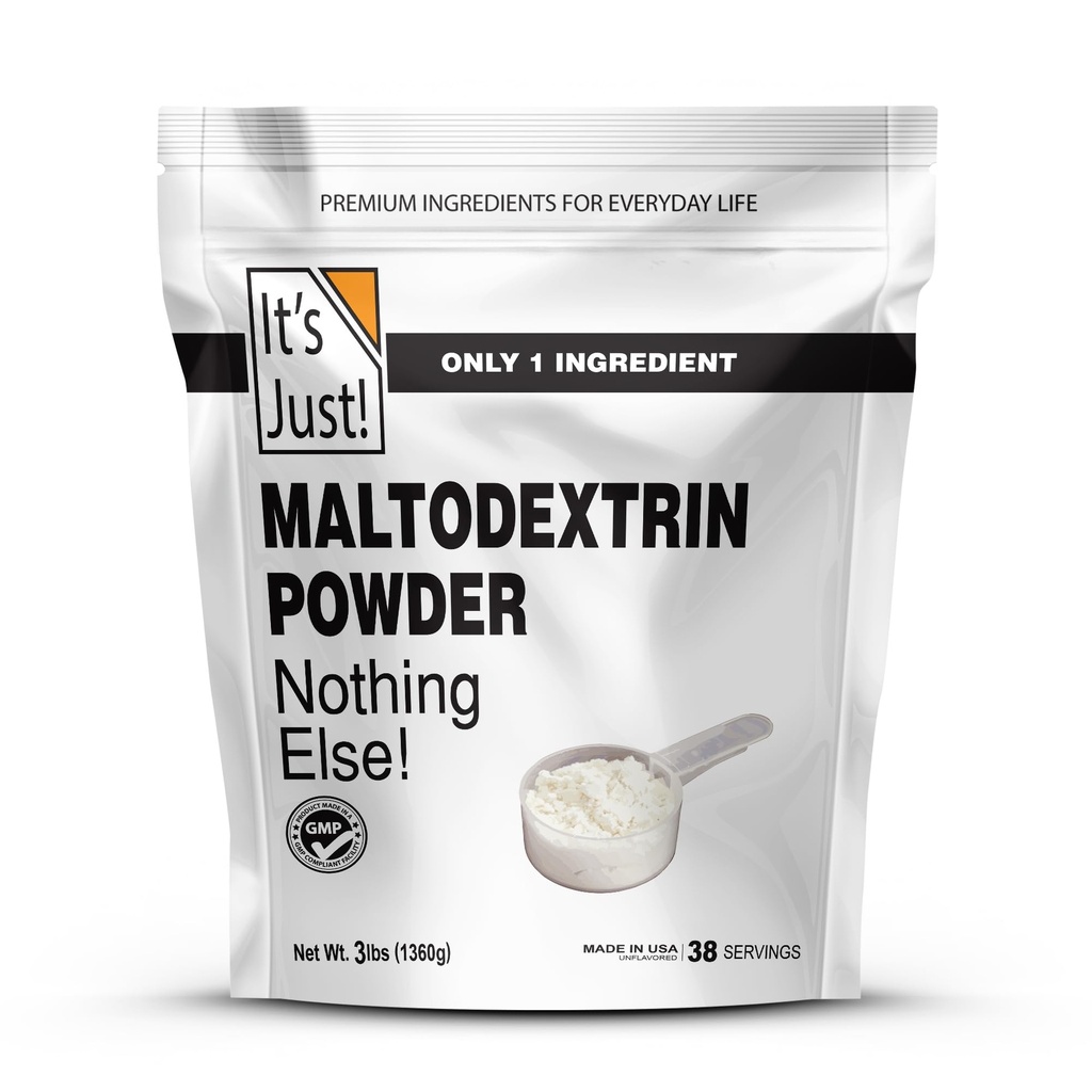Είναι απλά! - Mass Gainer Powder, 100% Μαλτοδεξτρίνη (Complex Carbohydrates), Παρατεταμένη Ενέργεια, Ταχεία Απορρόφηση, Μη ΓΤΟ, Εύκολα Προσθέστε σε οποιαδήποτε πρωτεΐνη Shake, 3lbs / 38 Σερβίρει