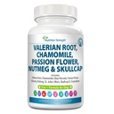 9-in-1 Valerian Root for Dogs 200mg, Chamomile 160mg, Blue Vervain, Passion Flower, Ginseng, Nutmeg, St John's Wort, L-Tryptophan for Dog Stress Relief & Calming, 120 Tablets