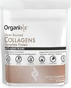 Organixx Collagen Peptides Σκόνη με βιταμίνη C, Τύποι I, II, III, V, X Hydrolyzed Collagen, Hair, Nail, Skin, Bone & Joint Health, Υποστήριξη γήρανσης, Καθαρή πηγή, Χωρίς γλουτένη, Χωρίς γεύση, 15 υπηρεσίες