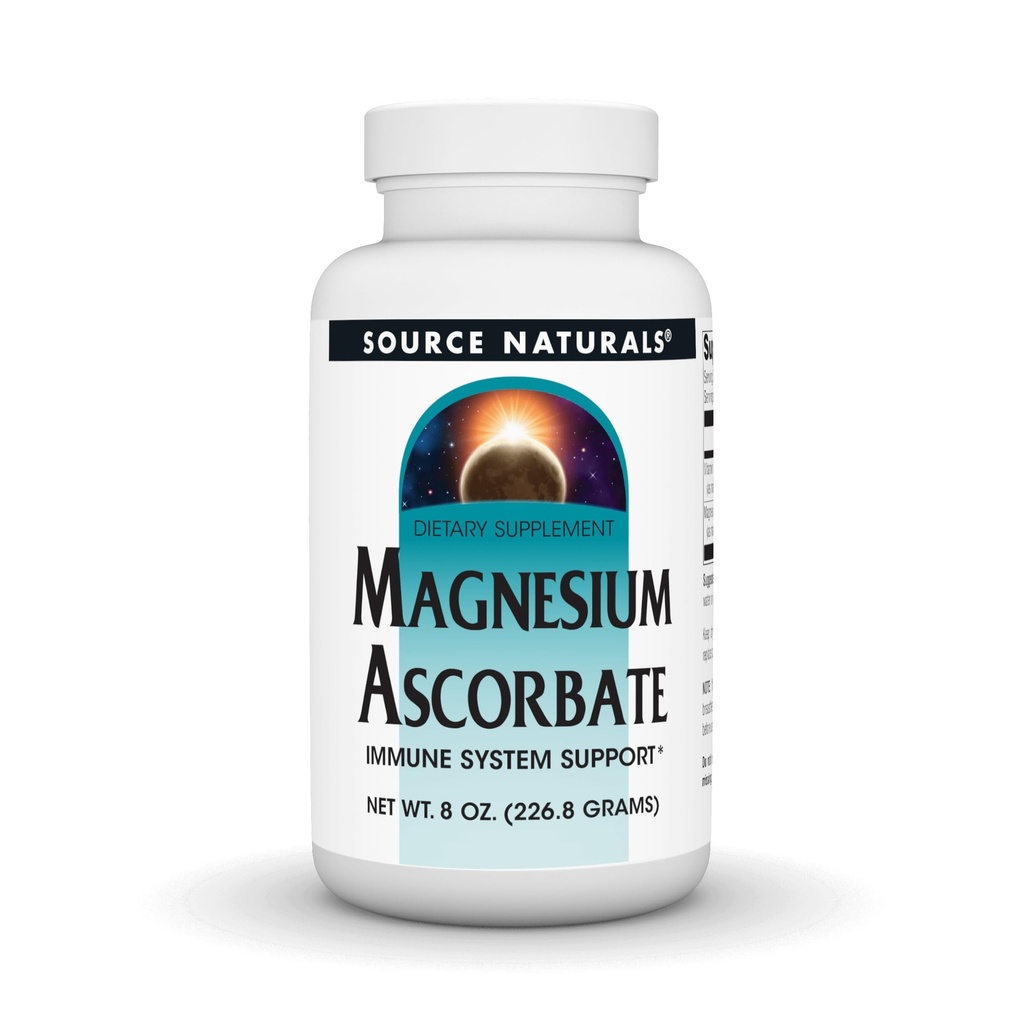 Source Naturals Magnesium Ascorbate, Immune System Support* - 8 oz. - Powder