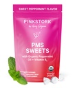 Pink Stork οργανικά γλυκά υποστήριξης PMS για εφήβους και γυναίκες - απλά & φυσικά συστατικά Βιταμίνη Β6 και μέντας - Περίοδος, Digestion, Bloating, Mood Swings - 30 σταγόνες