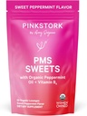 Pink Stork οργανικά γλυκά υποστήριξης PMS για εφήβους και γυναίκες - απλά & φυσικά συστατικά Βιταμίνη Β6 και μέντας - Περίοδος, Digestion, Bloating, Mood Swings - 30 σταγόνες