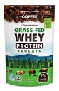 Opportuniteas Coffee Whey Protein Powder - Χαμηλό Carb & Keto Friendly - Grass Fed Whey Isolate + Κολομβιανός καφές - 60 mg καφεΐνη για την ενέργεια - Pre ή μετά την προπόνηση ποτό Mix, Latte, Shake & Smoothie 1lb