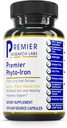 Premier Research Labs Phyto-Iron - Σίδηρος με βάση το φυτό για άνδρες & γυναίκες για την υποστήριξη του αίματος, Curry Leaves συμπλήρωμα, Συμπληρώματα σιδήρου, Μη-Heme σιδήρου, 18mg σιδήρου ανά υπηρεσία - 120 κάψουλες χορτοφάγων