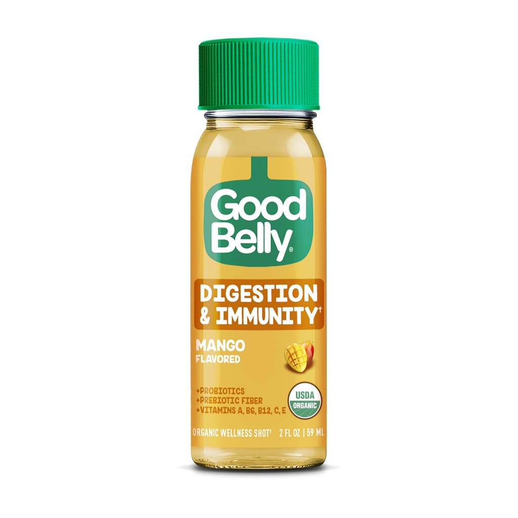 Goodbelly Organic Mango Shot Single, 2 FZ