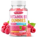 MEENCCD Vitamin B1 Gummies 500mg, Thiamine B1 Supplement Supports Energy Production, B1 Vitamin for Adults & Kids, Sugar-Free, Vegan, Raspberry Flavor, 60 Count
