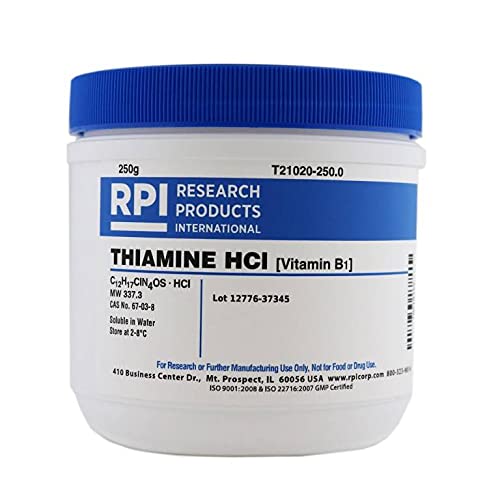 Research Products International Thiamine Hydrochloride [Vitamin B1], 250 Grams - RPI