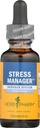 Herb Pharm Stress Manager: Adaptogenic Stress Support Tincture, Rhodiola Rosea, Holy Basil Extract, Reishi Mushroom Extract, Adrenal Function Support, Optimal Energy, Vegan, Non-GMO, 1 Oz*
