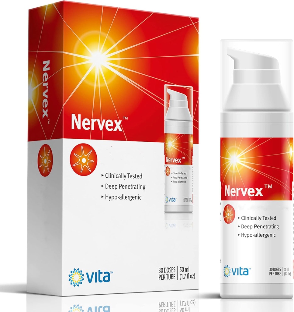 Vita Sciences Nervex Maximum Neuropathy Support, Scientifically Developed for Effective Natural Fast Cream for Feet, Hands, Legs, Toes