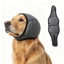 Dog Ear Muffs, No Flap Ear Wraps for Dogs Hematoma - Waterproof Elastic Ear Cover with Calming Hoodie