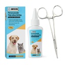 Advanced Pet Ear Powder with Professional 5" Hair Puller, Ideal as Ear Powder for Dogs Plucking, Dog Ear Powder for Hair Removal, Keeps Canal Dry, Clears Wax & Odor, Calms Itchy Ears