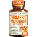Turmeric and Ginger Supplement with Organic Tumeric for Daily Joint Support, Digestive & Immune Health – with Ginger & Black Pepper Extract (BioPerine) for Enhanced Absorption – Non-GMO – 120 Capsules