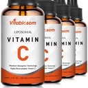 Vitablosom Liposomal Vitamin C 2000mg Liquid for Adults, High Absorption VIT C, Maximize Vitamin C, Immune System & Antioxidant Support, 60ML (4 Bottle)